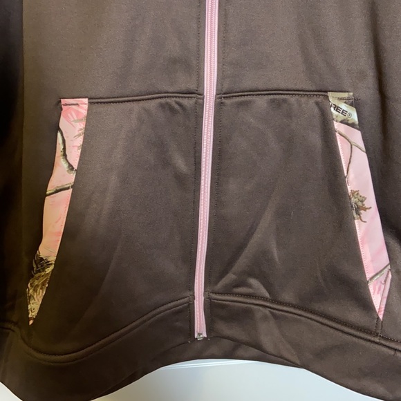 Habit brown and pink cedar branch hooded jackets - Picture 4 of 12